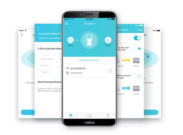 Wi-Fi extender TP-Link RE505X bílý Wi-Fi extender TP-Link RE505X bílý