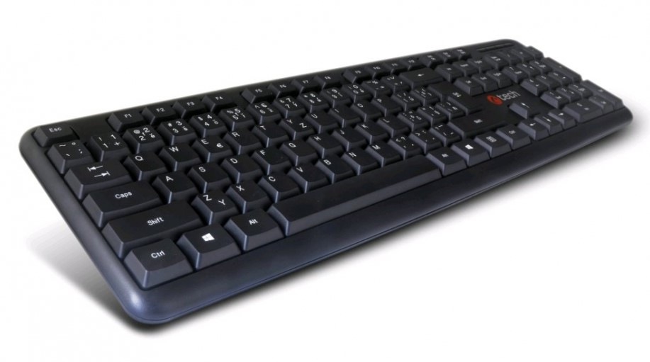 Klávesnice C-Tech KB-102 SLIM, PS2, CZ/SK černá