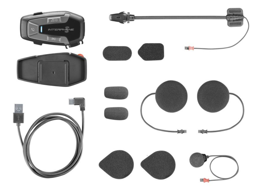 Handsfree Interphone U-COM6R pro uzavřené a otevřené přilbyTwin Pack černé Handsfree Interphone U-COM6R pro uzavřené a otevřené přilbyTwin Pack černé