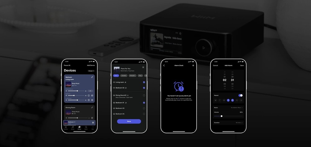 Zesilovač WiiM Amp Ultra podporuje bezdrátové streamování zvuku z online aplikací