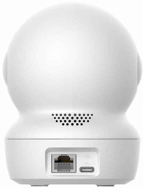 IP kamera EZVIZ H6c G1 3K bílá Zadní strana IP kamery EZVIZ H6c G1 3K s Ethernet portem a USB-C napájenímZadní strana IP kamery EZVIZ H6c G1 3K s Ethernet portem a USB-C napájením