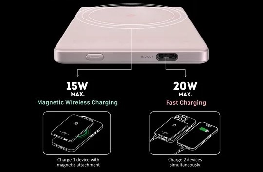 Powerbanka ADAM Elements GRAVITY C5 5000 mAh šedá Powerbanka ADAM Elements GRAVITY C5 5000 mAh šedá