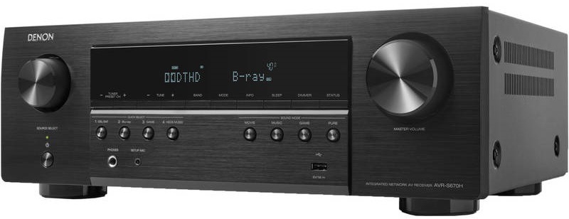 AV Receiver Denon AVR-S670H černý