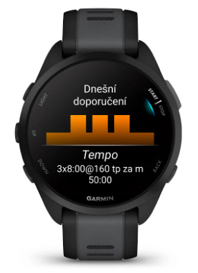 Chytré hodinky Garmin Forerunner 165 Music - Black / Slate Grey