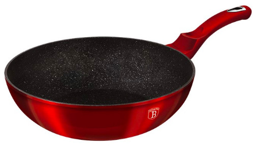 Pánev WOK Berlinger Haus Burgundy Metallic Line BH-6166, 30 cm černý Pánev WOK Berlinger Haus BH-6166 Burgundy Metallic Line, 30 cm