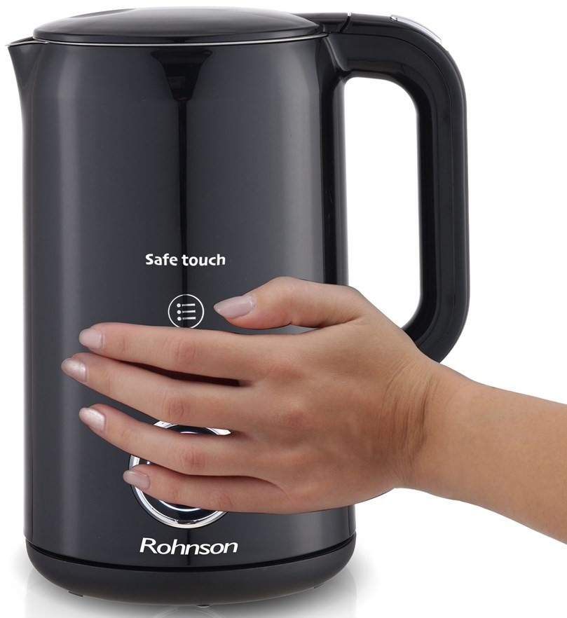 Rychlovarná konvice Rohnson Safe Touch R-7522 černá Rychlovarná konvice Rohnson Safe Touch R-7522 černá