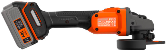 Úhlová bruska akumulátorová Black-Decker BCG6L8F1S-QW (s baterií) Úhlová bruska Black-Decker BCG6L8F1S-QW (s baterií)
