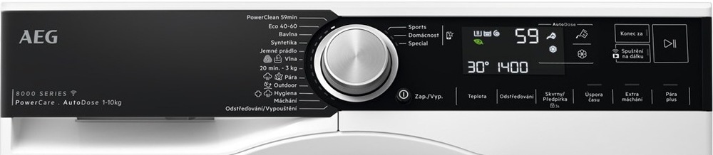 Ovládací panel pračky AEG LFR85166QC 7000 PowerCare AutoDose