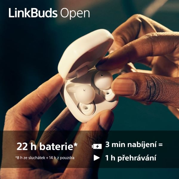 Sluchátka Sony LinkBuds Open - fialová