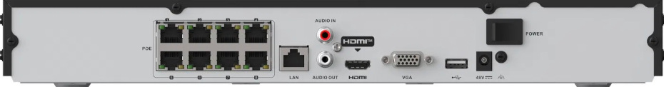 Kamerový systém EZVIZ X5K PoE KIT (NVR X5K + 4x kamera H3K PoE 4K) - černý/bílý