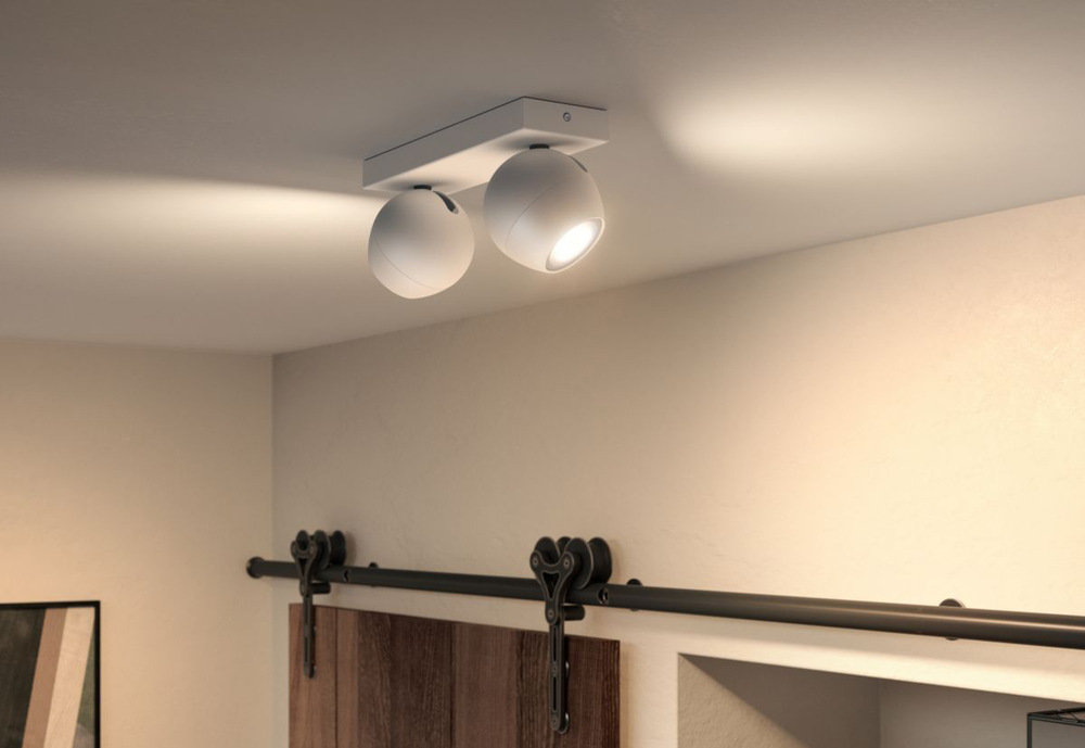 Bodové svítidlo Philips Hue Buckram White Ambiance 2 Spot bílé Bodové svítidlo Philips Hue Buckram White Ambiance 2 Spot bílé