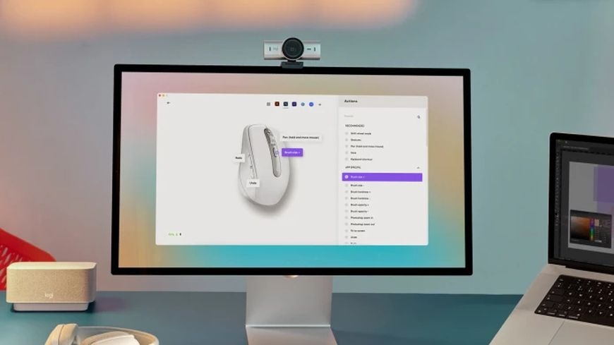 Myš Logitech MX Anywhere 3S pro MacBook šedá/bílá Myš Logitech MX Anywhere 3S pro MacBook šedá/bílá