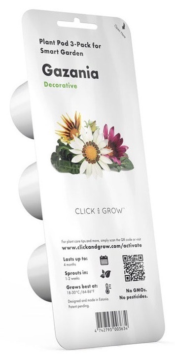 Semínka Click and Grow s rychlým cyklem pěstování, 3 ks sazenic