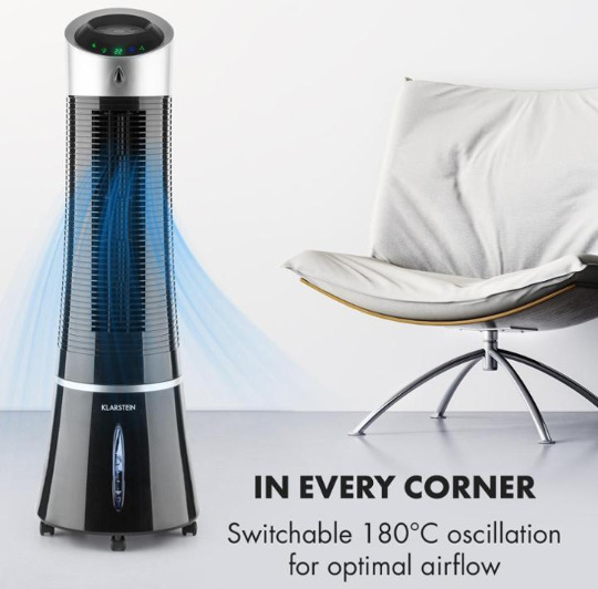 Ochlazovač vzduchu Klarstein Skyscraper Ice černý Ventilátor