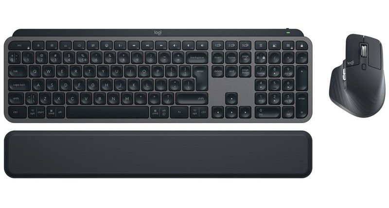 Klávesnice s myší Logitech MX Keys S Combo, US layout - grafitová grafitová