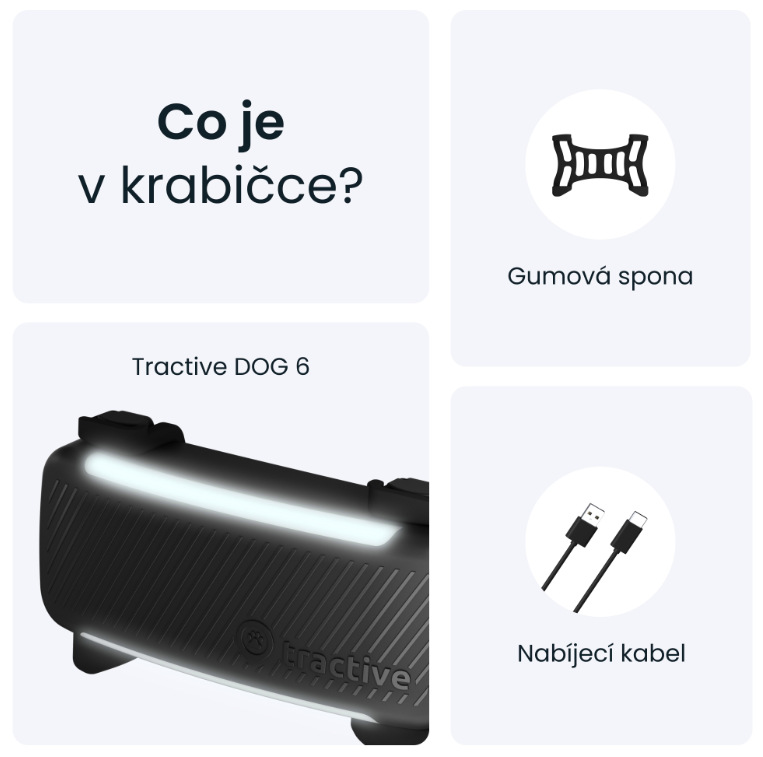 GPS lokátor Tractive DOG 6 - černý
