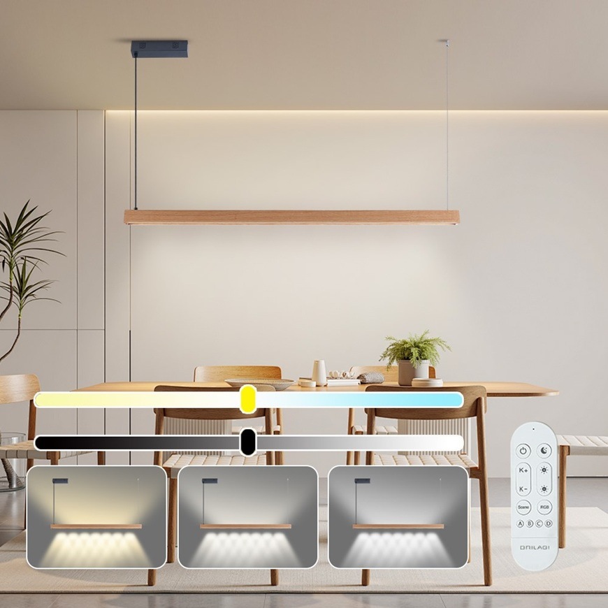 IMMAX NEO MADEIRA SMART 122 cm dřevo dub, funkce stmívání.