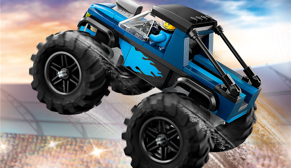 Monster truck můžete spojit s dalšími modely LEGO City a vytvořit vlastní svět plný závodů a dobrodružství.