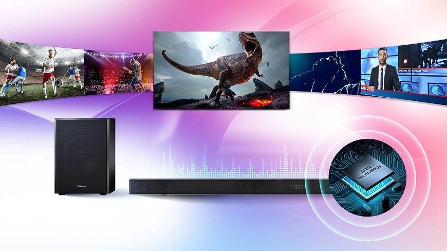 Soundbar Hisense U3120G, černá, 7 zvukových režimů s technologií AI EQ