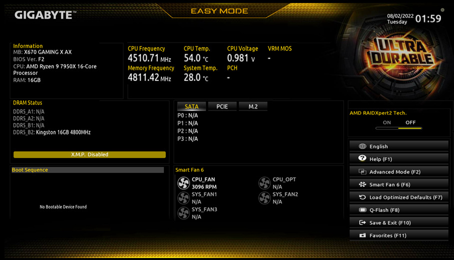 Základní deska GIGABYTE A620M GAMING X