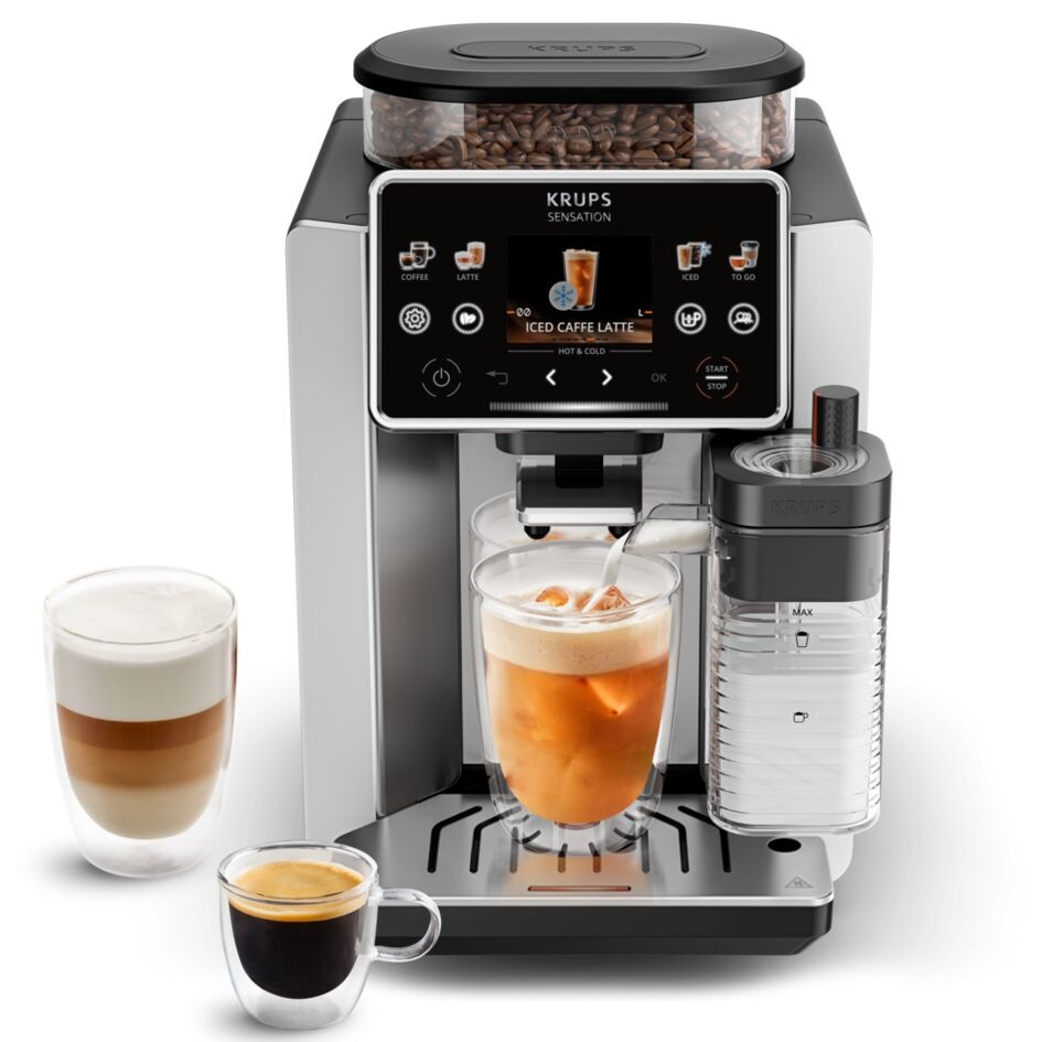 Automatický kávovar Krups EA918GE0 Sensation Elite Hot & Cold
