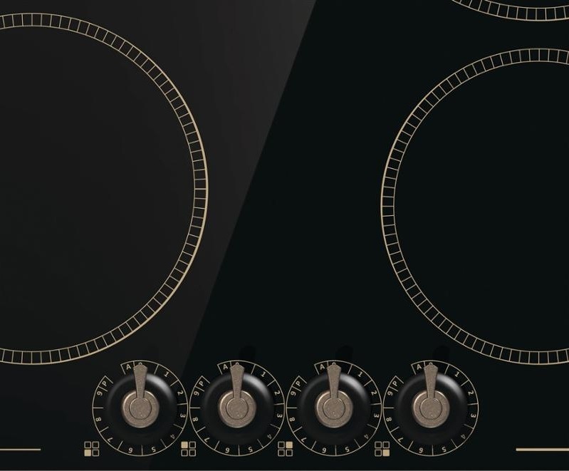 Indukční varná deska Gorenje Retro IK640CLB černá Indukční varná deska Gorenje IK640CLB, knoflíky