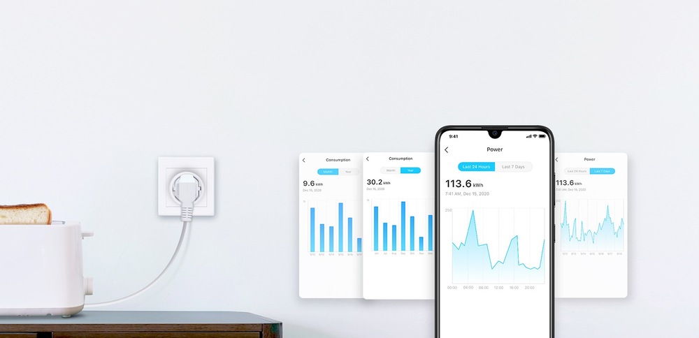 Chytrá zásuvka TP-Link Tapo P115 bílá