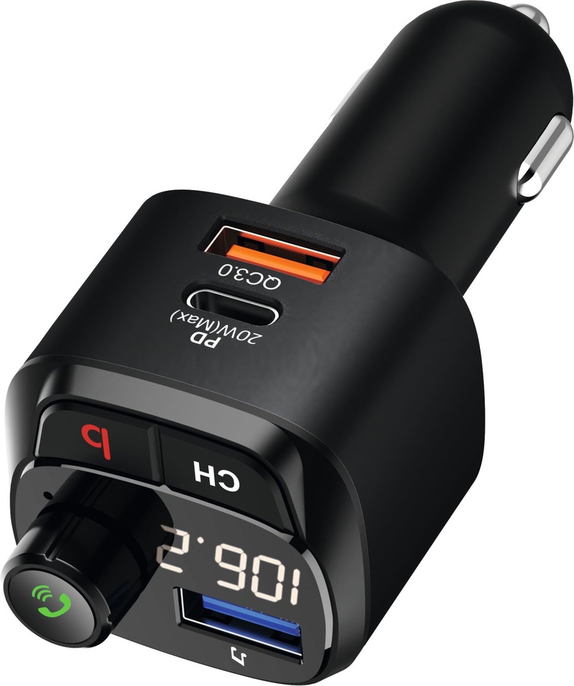 FM Transmitter Technisat DIGICAR 200 BT černý FM Transmitter TechniSat DIGICAR 200 BT
