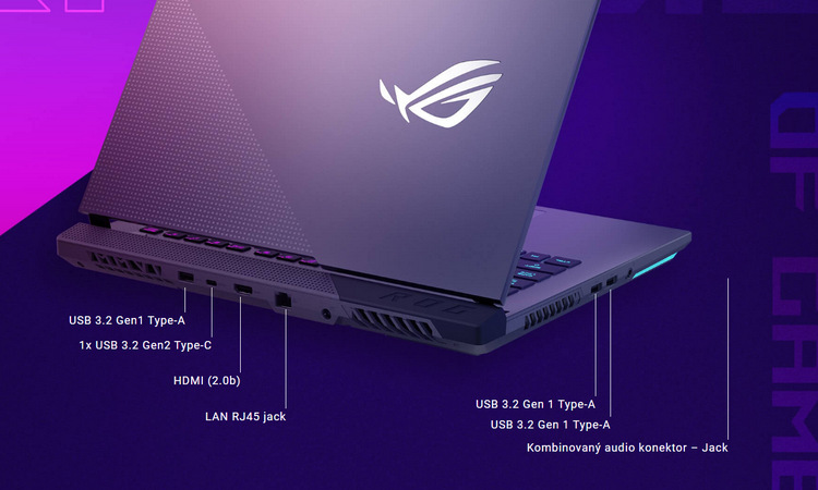 Notebook Asus ROG Strix G15 šedý