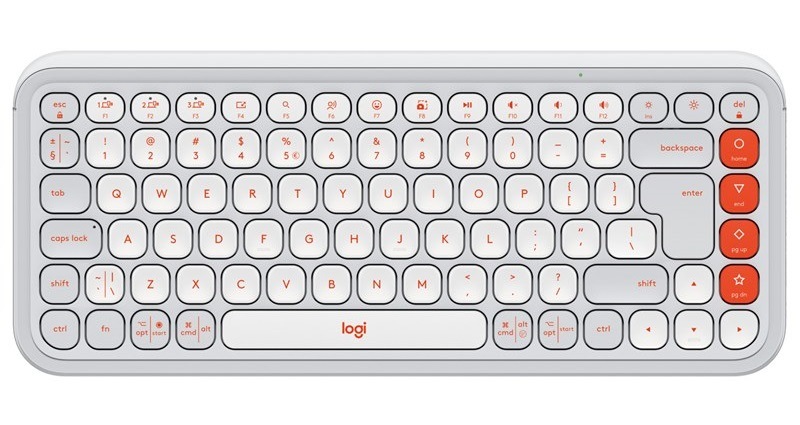 Klávesnice Logitech POP ICON, US layout bílá