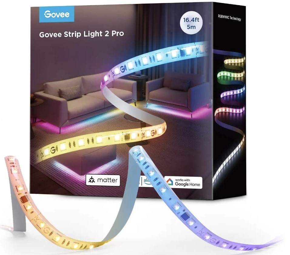 LED pásek Govee Strip Light 2 Pro RGBICWW, Matter, 5m