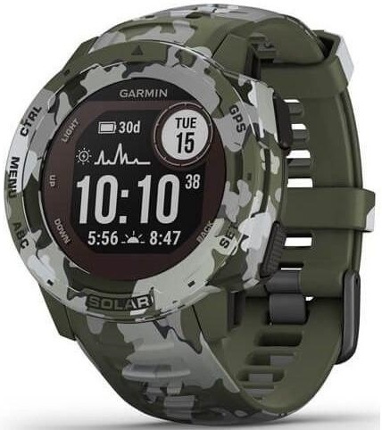 Chytré hodinky Garmin Instinct Solar Camo Optic zelené Chytré hodinky Garmin Instinct Solar Camo Optic zelené