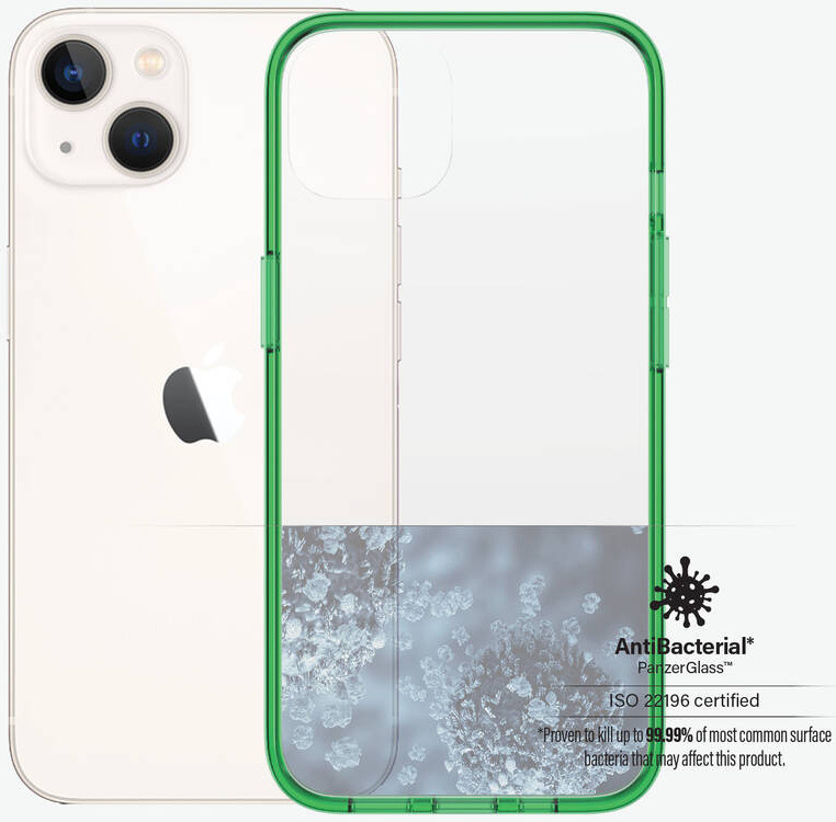 Kryt na mobil PanzerGlass ClearCaseColor na Apple iPhone 13 zelený/průhledný Kryt na mobil PanzerGlass ClearCaseColor na Apple iPhone 13 zelený/průhledný