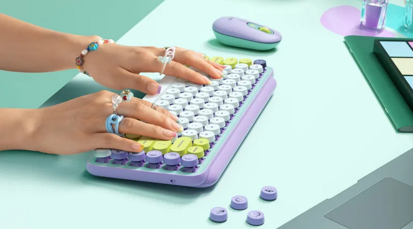 Klávesnice Logitech POP Keys US - daydream Klávesnice Logitech POP Keys US - daydream