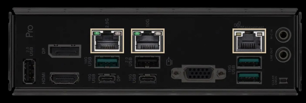 Základní deska Asus Pro WS B850M-ACE SE přináší rychlé síťové připojení přes 10Gb LAN
