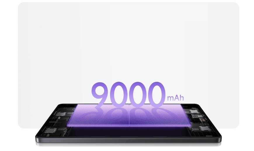 Dotykový tablet Xiaomi Redmi Pad 2 4 GB / 256 GB šedý Ještě aby ne, když její kapacita dosahuje 9 000 mAh.