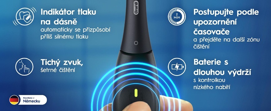 Zubní kartáček Oral-B iO Series 2 Night Black s cestovním pouzdrem černý