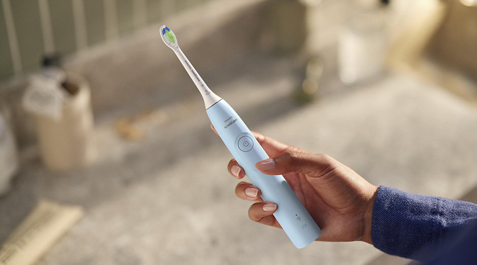 Zubní kartáček Philips Sonicare 5300 HX7106/01 modrý Zubní kartáček Philips HX7108/01 Sonicare 5300