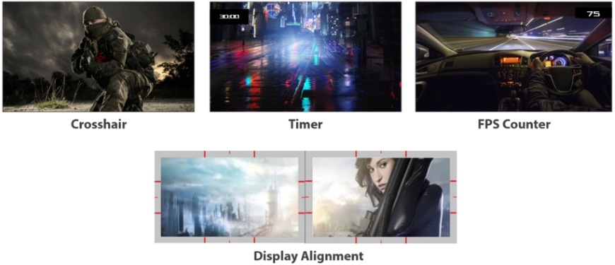Herní monitor Asus VY279HGR černý Herní asistenti exkluzivně v monitoru Asus VY279HGR