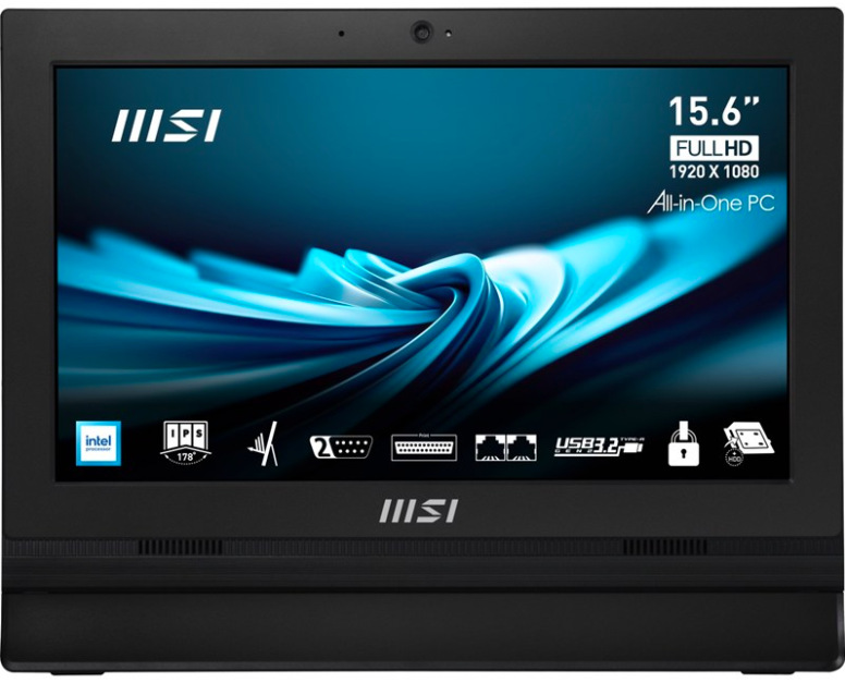 All In One počítač MSI PRO AP162T ADL-04SCZ 15,6 palce s dotykovým Full HD displejem, černý