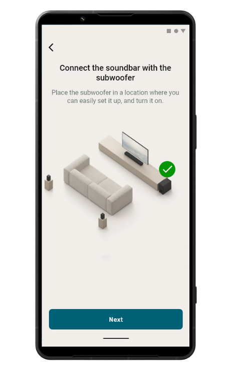 Subwoofer Sony SA-SW9 černý Sony SA-SW9 lze ovládat pomocí mobilní aplikace Bravia Connect