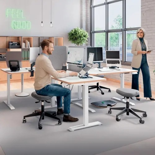 Přepážka Leitz 70 × 80 cm šedá Přepážka Leitz pro zajištění soukromí