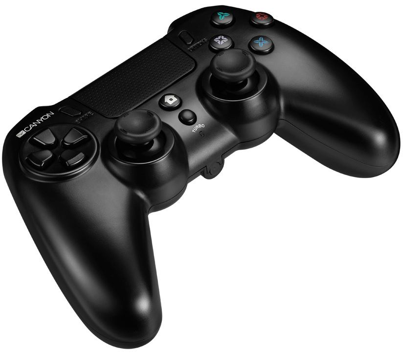 Gamepad Canyon s touchpadem pro PS4, bezdrátový černý Canyon CND-GPW5
