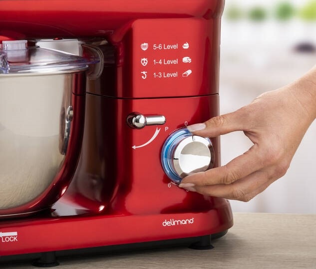 Kuchyňský robot Delimano PRO SM-1519BM červený