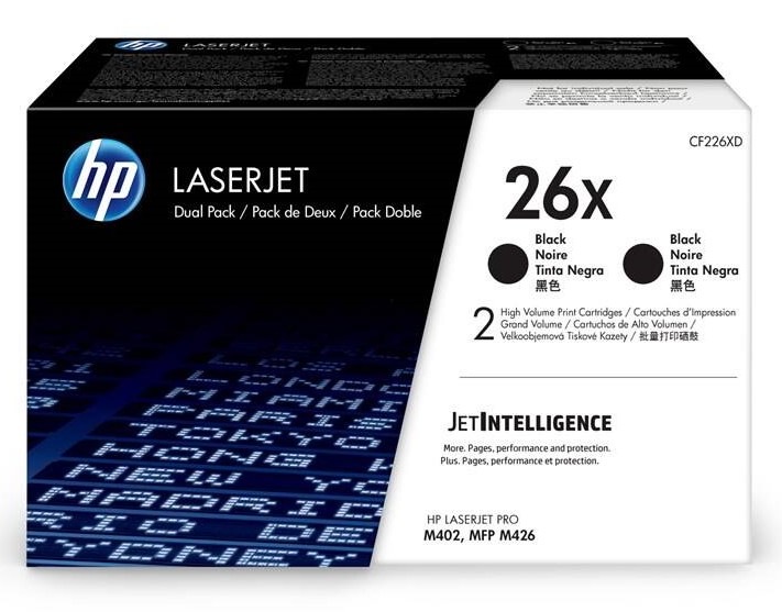Toner HP 26X, 2x 9 000 stran černý