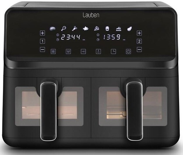 Fritéza horkovzdušná Lauben DualZone® Air Fryer 8000BC černá