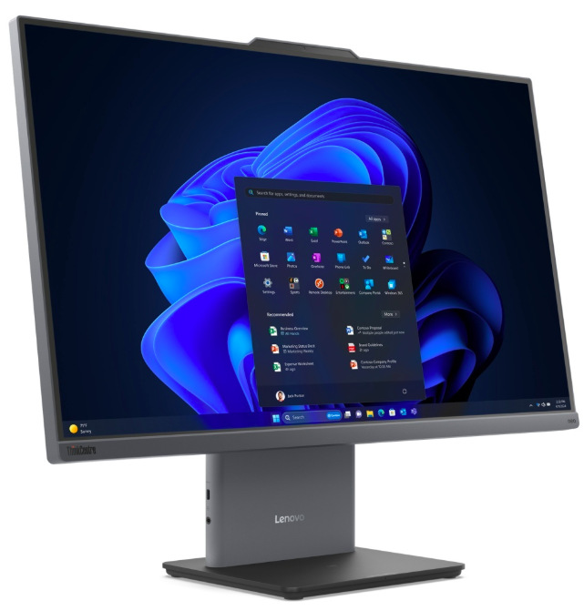 All In One Lenovo ThinkCentre neo 55a 24 Gen 6 s velkým IPS displejem a stabilním stojanem