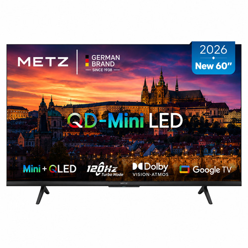 Televize Metz v černé barvě.