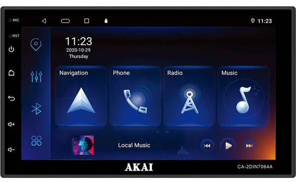 Autorádio s LCD AKAI CA-2DIN7064A černé