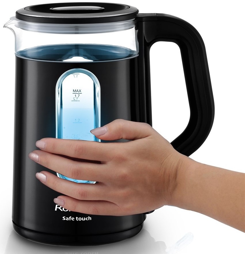 Rychlovarná konvice Rohnson R-7507 Safe Touch černá/sklo Rychlovarná konvice Rohnson R-7507 Safe Touch černá/sklo